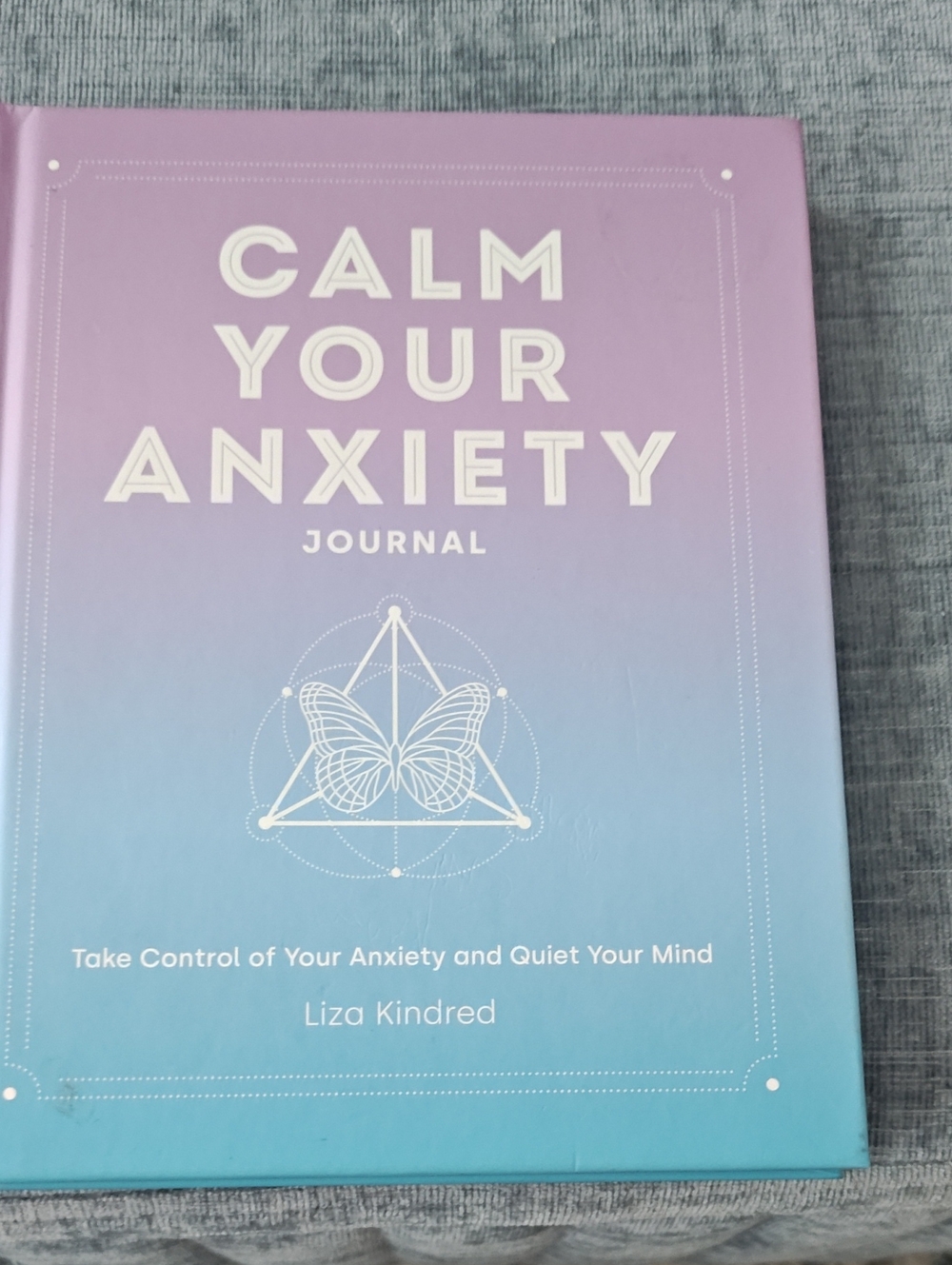 Calm Your Anxiety Journal - Purple to Teal Ombre